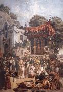 unknow artist Miracles questioned, the effects of the conversion Spain oil painting reproduction